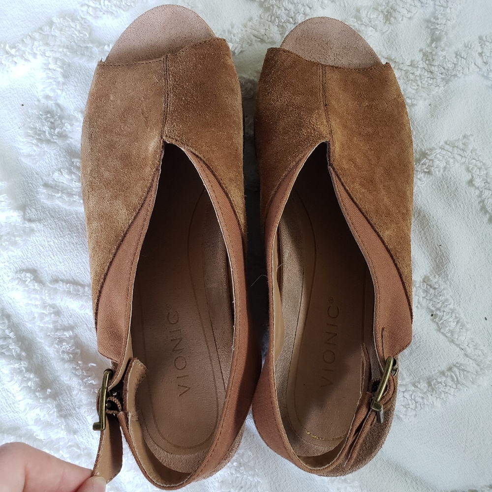 Vionic Camel Platform Wedges - image 6